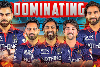 make high quality cricket thumbnails