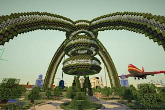 build professional custom minecraft spawn for your server hubs lobbles map
