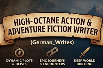 ghostwrite epic fantasy, adventure, and high octane fiction