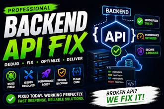 develop or fix your node js, PHP, python, java, or go API