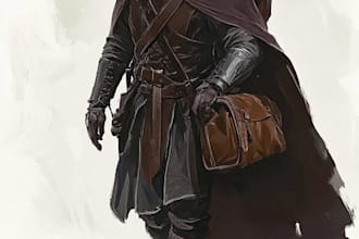 design fantasy rpg character concept art