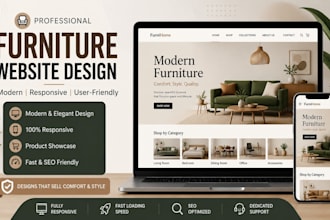 create furniture website for business