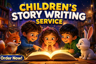 be your children storybook writer, ghostwriter, and bedtime story writer