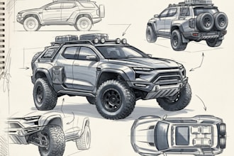 design and sketch the car or vehicle you want