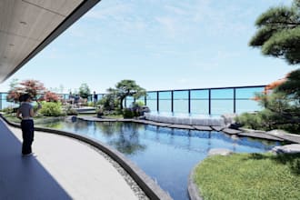 design home garden, villa landscape, public space landscape