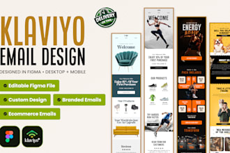 design a klaviyo email template in figma