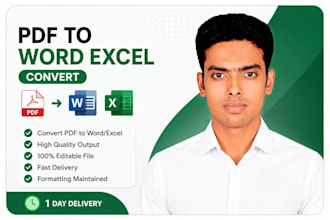 convert PDF to word docx excel and google docs