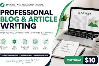 write SEO friendly blog posts and articles