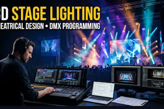 design 3dstage lighting setup theatrical lighting design and dmx programming