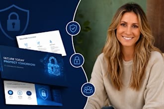 cybersecurity pitch deck, soc2 presentation, IT security powerpoint expert