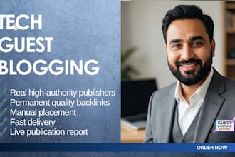 do tech guest blogging on high authority websites