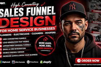 build sales funnel marketing and lead generation magnet for plumber and roofers
