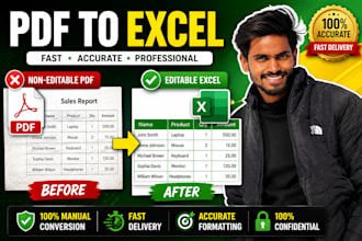 convert PDF to excel with accurate formatting