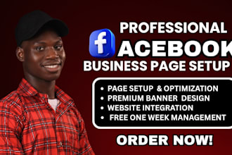 create and setup facebook business page