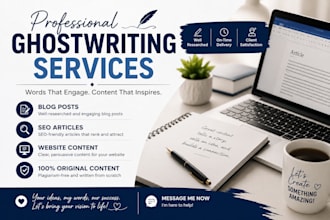 ghostwrite blog posts and articles