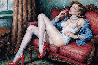digitally paint pinup for you
