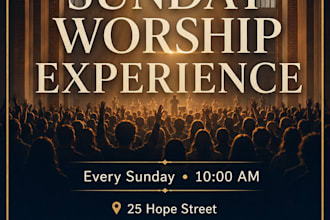 design professional church and christian event flyers