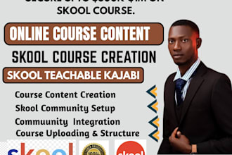 create online course content, skool course content, skool course curriculum