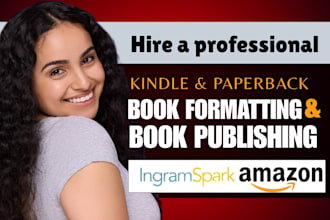 do book formatting, kindle ebook formatting and KDP book layout design