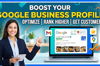 optimize google business profile images and create monthly local SEO post