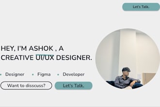 design clean and modern ui ux for your website or app