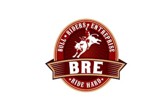 design vibrant thrilling bull riders logo