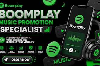 do organic boomplay music promotion and playlist promotio