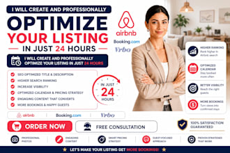 optimize your airbnb listing with SEO, copywriting, ranking