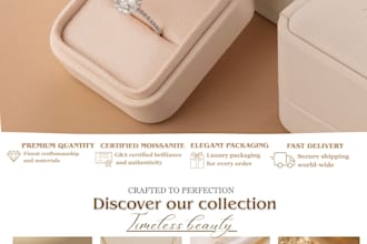 design luxury jewelry social media posters in canva
