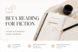 beta read your fiction and provide detailed feedback