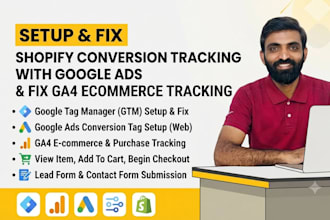 setup shopify conversion tracking with google ads and fix ga4 ecommerce tracking