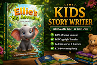 be your professional children book ghostwriter, kids story writer