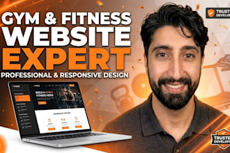 build a gym website, fitness website, and personal trainer website