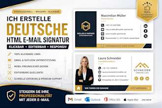 german clickable html email signature editable company email signature for gmail