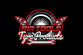 design custom tools and tyre products logo