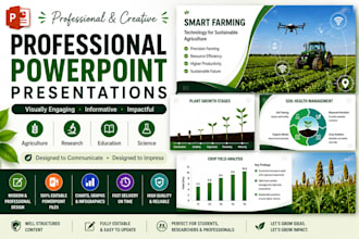 create professional powerpoint presentations for agriculture, science