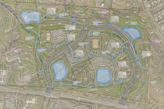 create gis maps for utility, drainage, environmental and infrastructure projects
