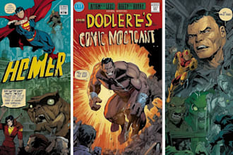 draw a custom cover art for your comic, book or podcast