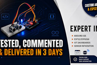 develop arduino, esp32 code for sensor output integration