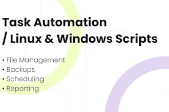 write bash or powershell script to automate your  tasks