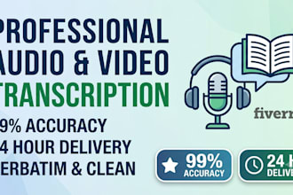 professional audio and video transcription