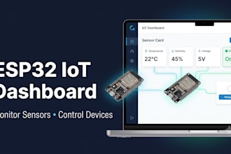 build an esp32 iot dashboard to monitor and control devices