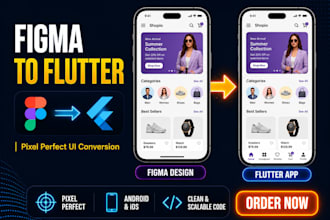 convert figma to flutter with pixel perfect UI for android and ios
