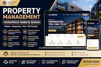 property management website, hotel booking, travel, short term rental website