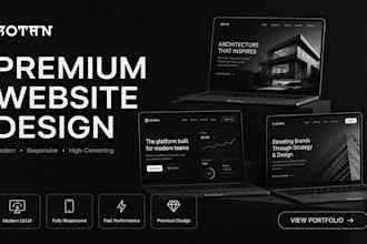 design a clean modern website with premium user experience
