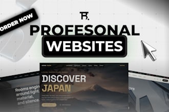 design a clean modern website with premium user experience