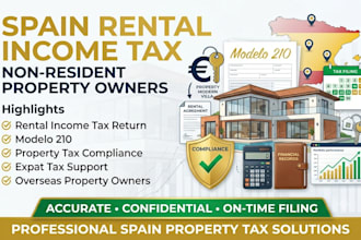 prepare spain non resident rental income tax return for property owners