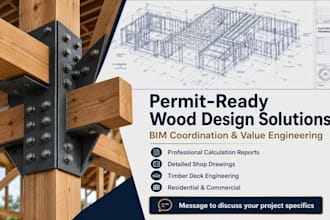 provide timber wood framing, glulam, and clt structural design