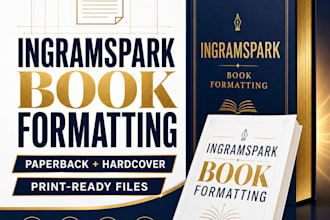 format your book for ingramspark paperback and hardcover publishing