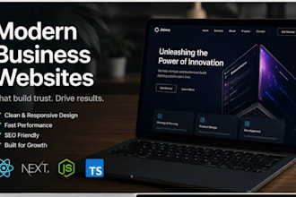 build modern business website